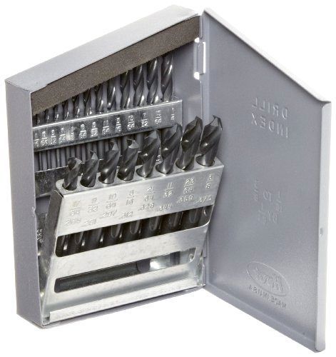 Chicago latrobe 159 series high-speed steel short length drill bit set in metal for sale