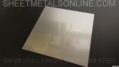 Stainless Steel Sheet Metal 20 Gauge .035&#034; 304 2B (DULL FINISH)   42&#034; x  27&#034;