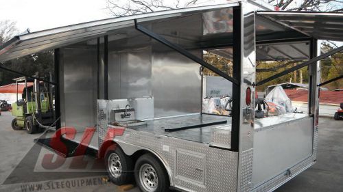 Concession trailer 8.5&#039;x16&#039; red - pizza event food bbq catering for sale