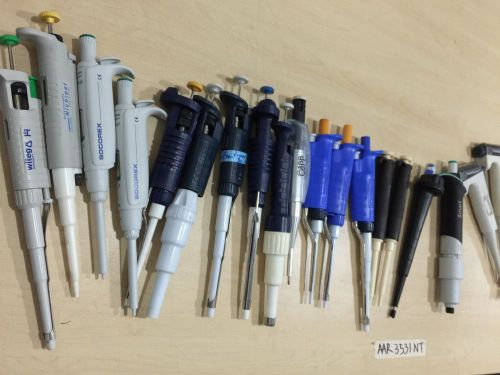 MIX BRANDS OF ADJUSTABLE VOLUME RESEARCH PIPETTES (MIX 22 PCS) - AAR 3541