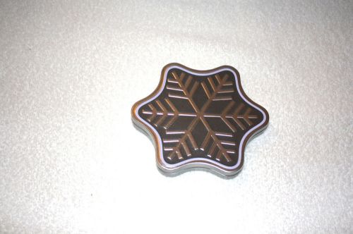 New amazon silvery/blue metal snowflake gift card holder for sale