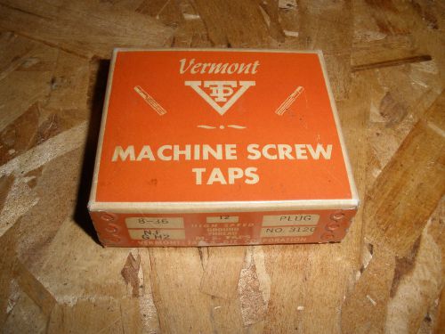 Vermont Tap and Die  8-36 NF HSS GH2  4 flute plug tap  USA made