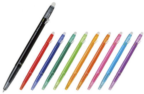 Pilot Frixion Ball Slim 0.38mm Rollerball Gel Ink Pen, 10 Colors from Japan