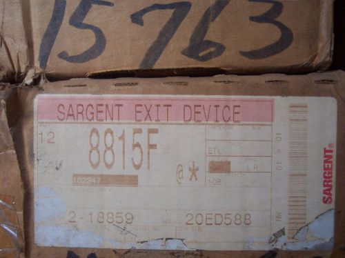 SARGENT EXIT DEVICE 12 8815F LHR / 10B / ETL TRIM THROUGH BOLT