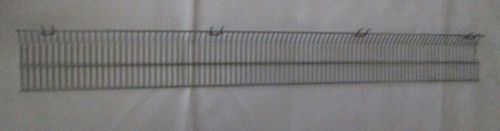Lot of (12)-MADIX CHROME Gondola Shelving Fronts Fence 5&#034;H X 48&#034;L  Wire Fencing