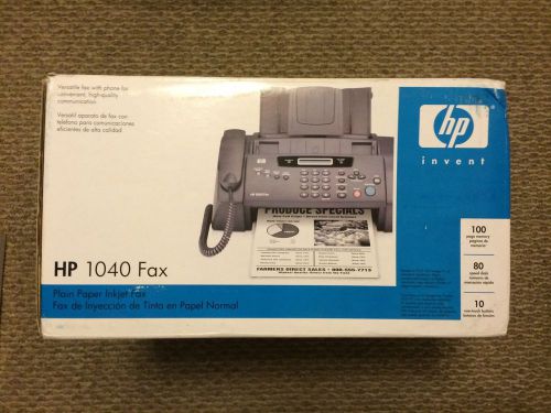 hp 1040 fax New