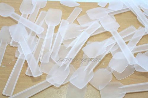 SPOONS-PLASTIC FOR YOGURT FROZEN ICE CREAM 100PCS   FREE SHIPPING