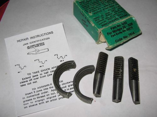 Jacobs chuck nut &amp; jaws kit, part# u32, model # 32 &amp; 32b, nos for sale