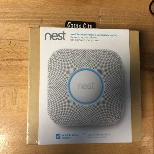 Nest Protect Wired 120V White Smoke + Carbon Monoxide Alarm - S2001LW