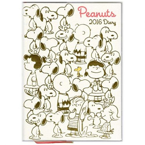 New 2016 peanuts snoopy schedule book weekly planner agenda diary b6 white jpn for sale