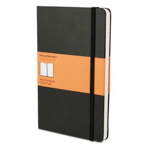Hachette Book Group MBL14 Hard Cover Ruled Notebook, 5 X 8 1/4, Black Cover, 192