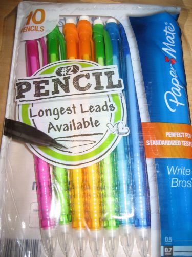 Paper Mate mechanical pencils *NEW*  pink green orange blue purple  x10