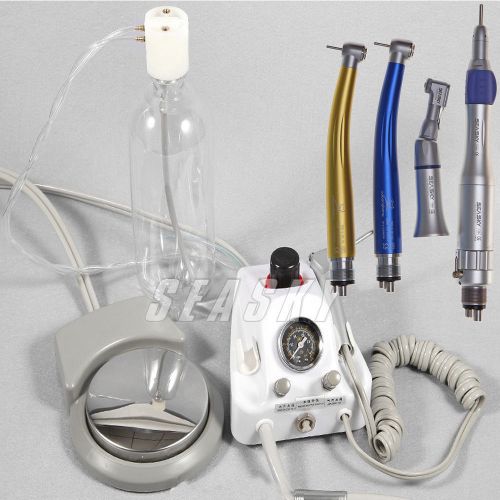 Dental portable turbine unit fit compressor w/ high slow handpiece kit 2color ch for sale