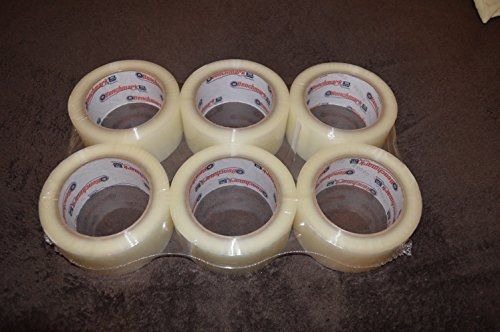 6-Pack Clear Carton Sealing Tape 2&#034; x 110 yds 2.0 mils