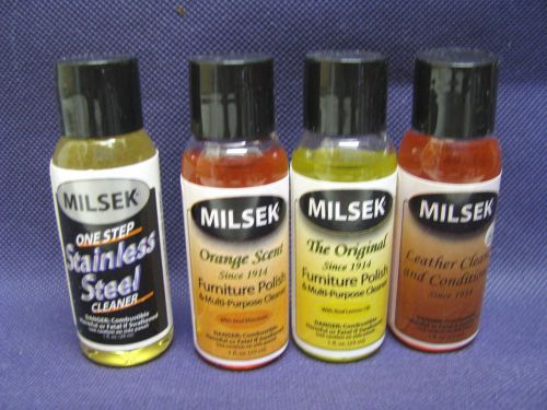 Milsek Furniture Polish Real Lemon OIL/Stainless Steel-Leather Cl/Orange Polish/