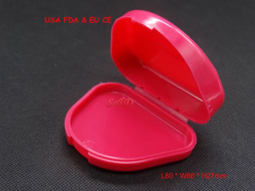 Fda ce dental case denture  box retainer  teeth container triangle pink db12 for sale