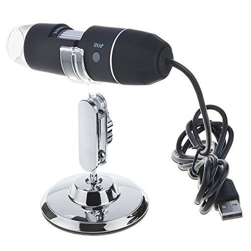 ABLEGRID 50-500X 2MP USB 8 LED Light Digital Microscope Endoscope Camera Magnifi