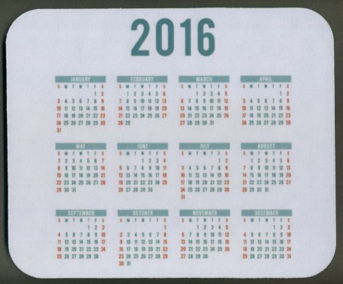 New 2016 CALENDAR Mouse Pad Mats Mousepad Hot Gift