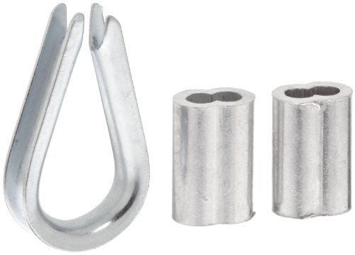 Campbell b7676344 3 piece  3/16&#034; cable ferrules and thimbles set for sale