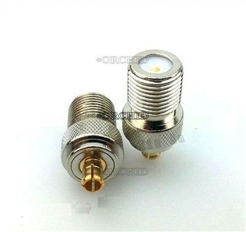 f female jack to mcx male plug rf coaxial rf adapter connector #5185199