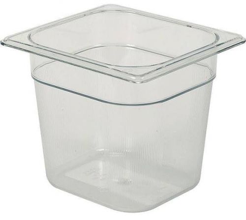 Rubbermaid Commerical 1/6 Clear 6&#034; Deep Containers(6 pack)
