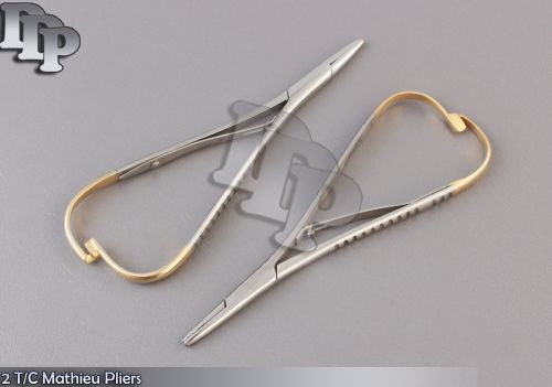 2 T/C Mathieu Pliers 5.50&#034; Orthodontic Surgical Dental Instruments New