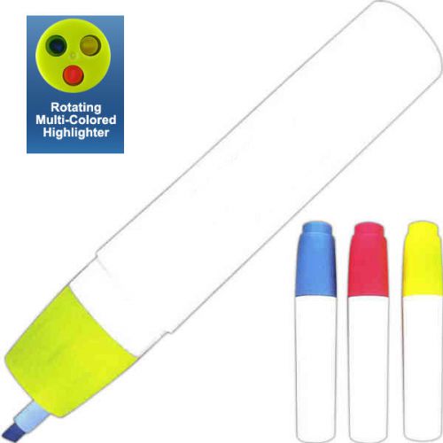 3 COLOR FLUORESCENT HIGHLIGHTER YELLOW BLUE PINK BACK TO SCHOOL