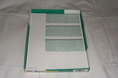 Versacheck refills~blank security business check~form 3000~classic style green for sale