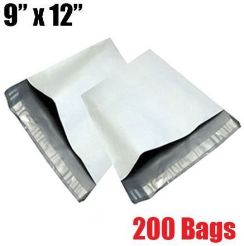 iMBAPrice? 200 9x12 WHITE POLY MAILERS ENVELOPES BAGS 9 x 12