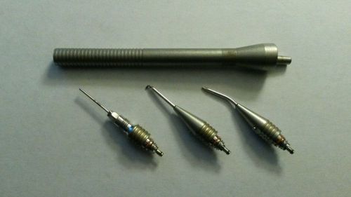 ALCON ULTRAFLOW 1/A HANDPIECE SET 3 TIPS CURVED STRAIGHT 01875 01238 31464 EYE