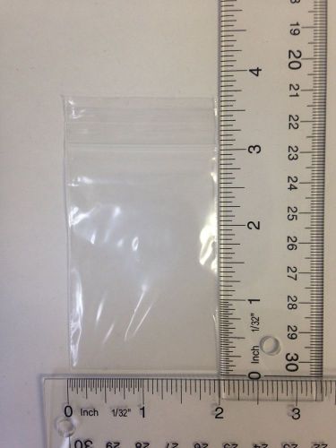 2x3 2mil clear reclosable zip lock bags case of 1000 for sale