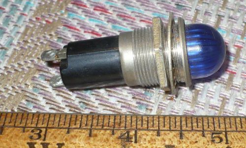DIALCO BLUE FACETED INDICATOR / STEAMPUNK LIGHT / HOTROD /  TESTED 75W 125V