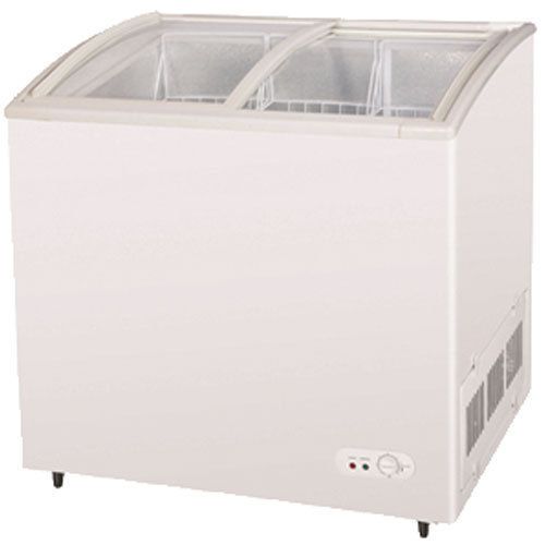 Turbo tsd-35cf horizontal spot freezer, ice cream merchandiser, curved glass lid for sale