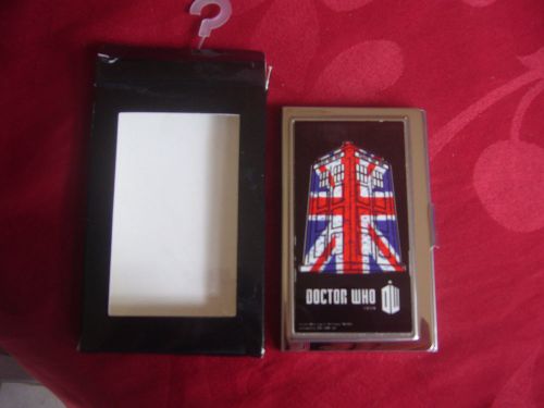 DOCTOR WHO BUSINESS CARD HOLDER METAL BRAND NEW