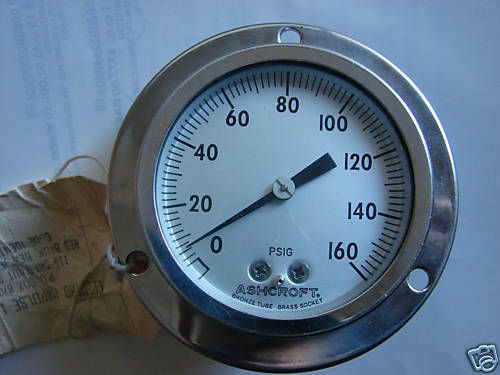 Ashcroft 160 psi pressure gauge ss for sale