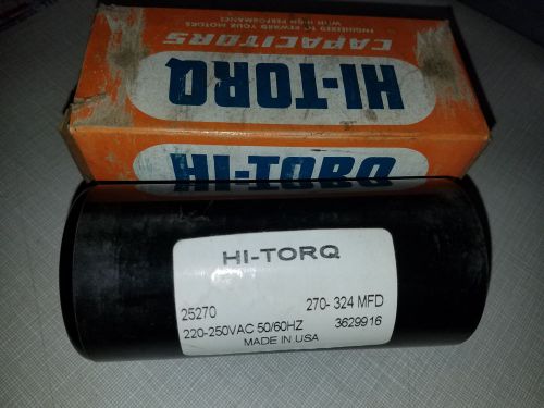 Hi-torq 25270 motor start capacitor 270-254 mfd 220-250 vac 3629915 for sale