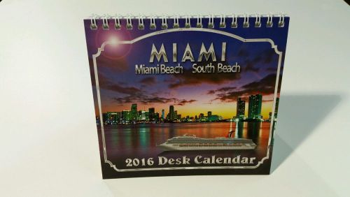 (10) 2016 DESK CALENDAR OF MIAMI BEACH ~ SOUTH BEACH