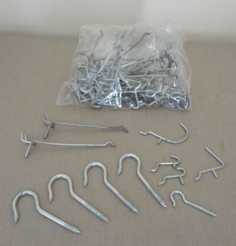 Mixed Lot Peg Hooks and Shelf Holders - Various Sizes and Styles