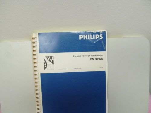 PHILIPS PM3266  OSCILLOSCOPE  MANUAL/SCHEMATICS/PARTS LIST/LAYOUTS/BULLETINS