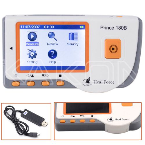 HEAL FORCE PRINCE 180B HandheldEasy ECG EKG PortableHeart Monitor Software USB-R