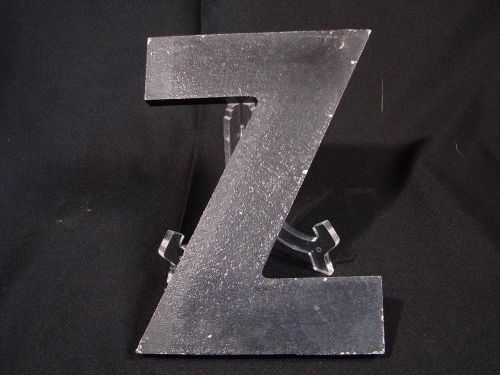 Antique Vintage 8&#034; Wagner Sign Co Letter &#034;Z&#034; Theater Movie Marquee 1936 Patent