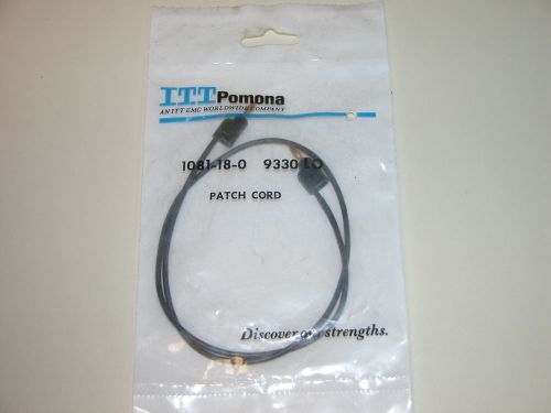 1081 Miniature Stacking Banana Plug Patch Cord, ITT Pomona, 1081-18-O 9330 LO