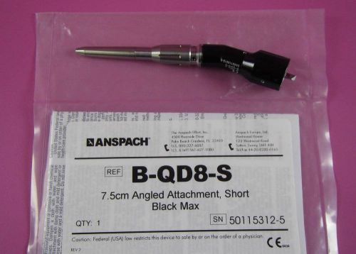 Synthes Anspach B-QD8-S 7.5cm Angled Short Dissection Tool Attachment Black Max