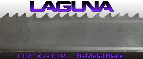 1 1/4&#034; 2-3 tpi x 99&#034; bimetal bandsaw blade laguna tools metal cutting blade for sale