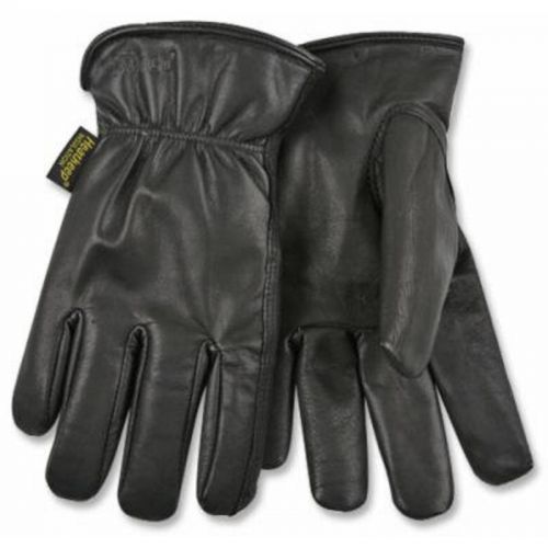 93Hk-M Lined Grain Goatskin Leather Drivers Glove, Medium, Black Kinco Gloves