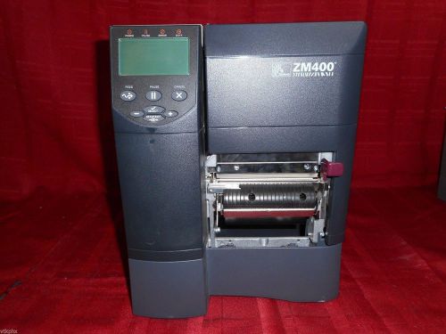 Used Zebra ZM400 200 DPI Direct Thermal Label Printer ZM43N-2501-4000D