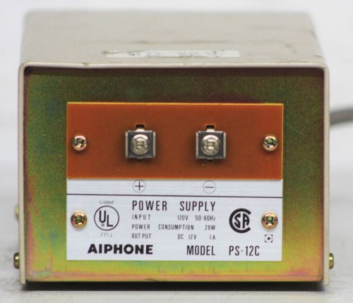 Aiphone 12 Volt Power Supply PS-12C