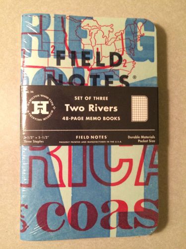 Field Notes Two Rivers Edition (Spring 2015) Sealed Notebook 3-Pack