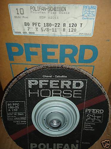 7&#034; Pferd 62311  Layered Flap Disc 120 Grit $21 Sanding