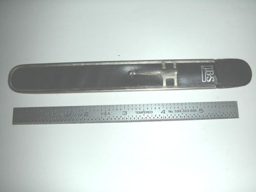 6&#034; RULER flexible Brown &amp; Sharpe 599-323-605 Tempered Rule, With Case Mint Shape